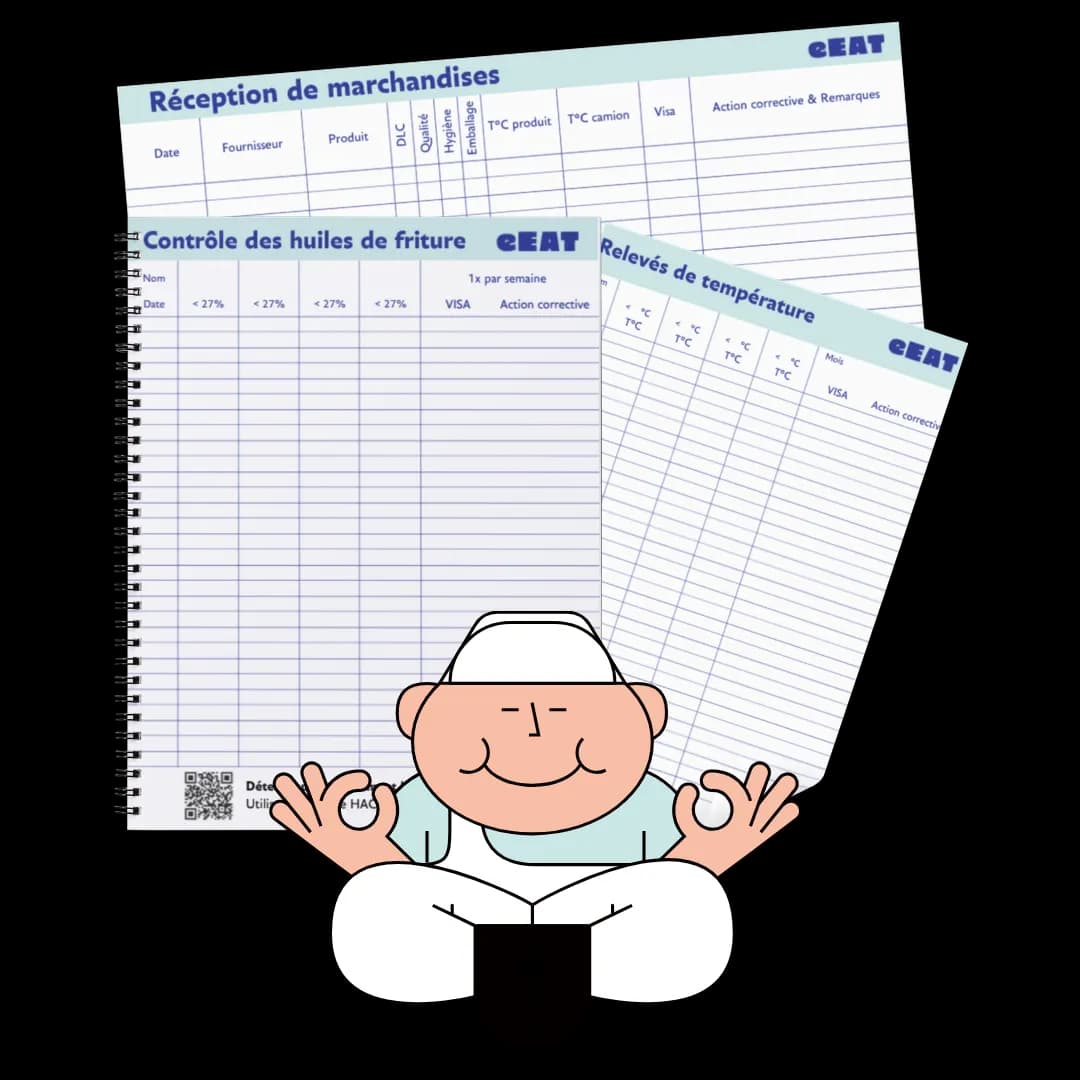 Découvrez les fiches HACCP papier de eEAT qui vous permet de remplir gratuitement vos obligations réglementaires.