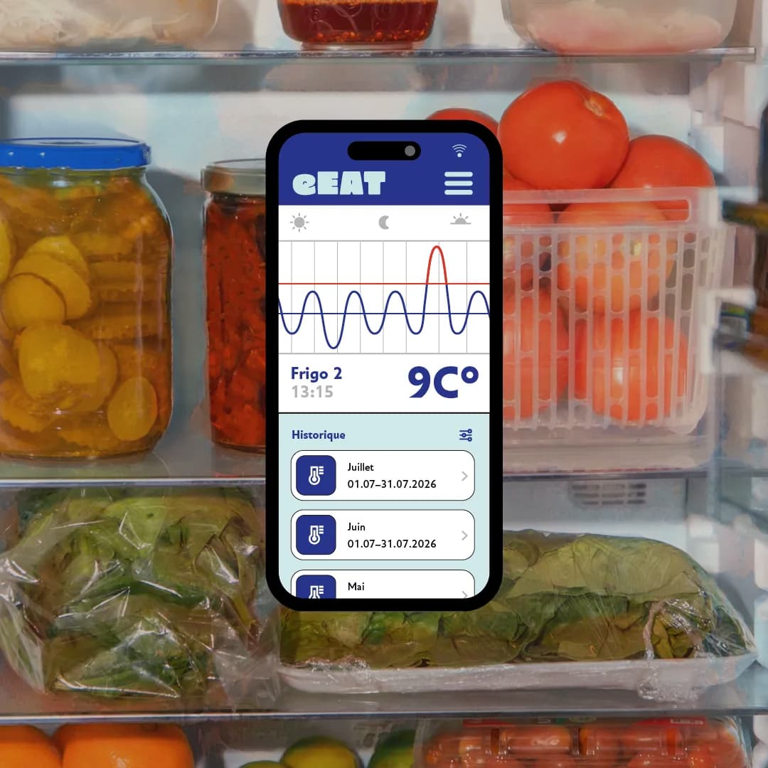 Mode inspection eEAT permettant l'accès aux données de température